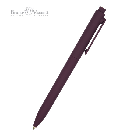 Ручка шариковая автоматическая под персонализацию BrunoVisconti® 0.7 мм, синий SoftClick Original