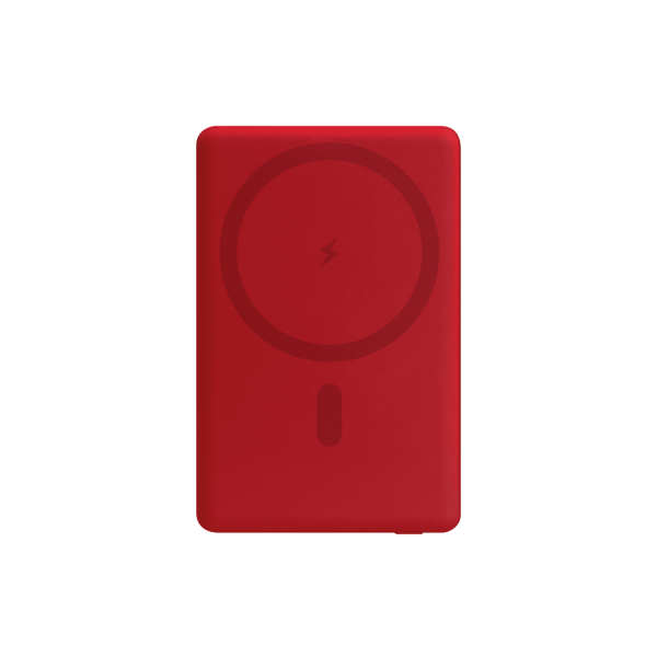 Внешний аккумулятор Атлантис Плюс PD (Atlantis PD Plus) 10000mAh с функцией беспроводной зарядки 15W, красный