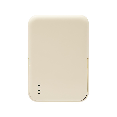 Внешний аккумулятор Юнион PD (Union PD) 10000mAh с функцией беспроводной зарядки 15W, бежевый
