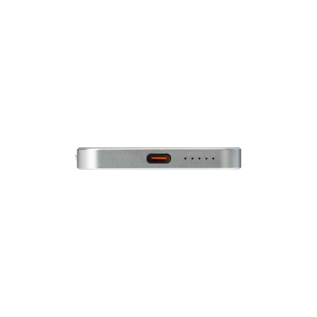 Внешний аккумулятор Артекс PD (Artex PD) 5000mAh с функцией беспроводной зарядки 15W, серебряный