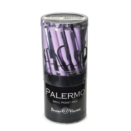 Ручка шариковая автоматическая BrunoVisconti® "PALERMO" цвет корпуса сиреневый 0.7 мм, в тубе