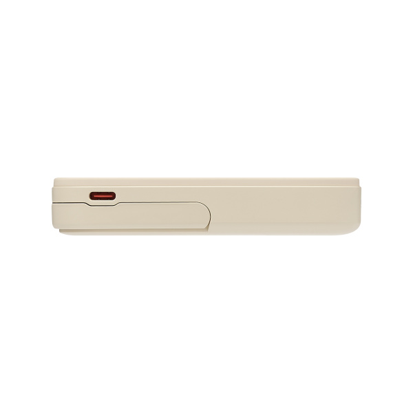 Внешний аккумулятор Юнион PD (Union PD) 10000mAh с функцией беспроводной зарядки 15W, бежевый