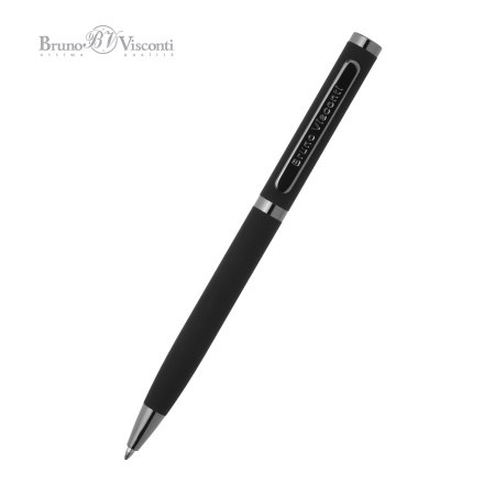 Ручка шариковая автоматическая BrunoVisconti® "FIRENZE" цвет корпуса черный 1 мм