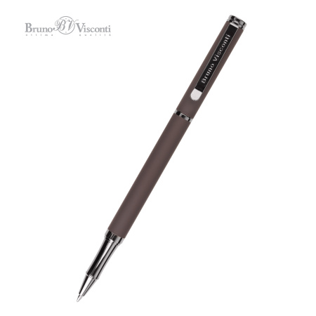 Ручка шариковая автоматическая BrunoVisconti® "VENEZIA PRAGMATICO" цвет корпуса коричневый 1 мм